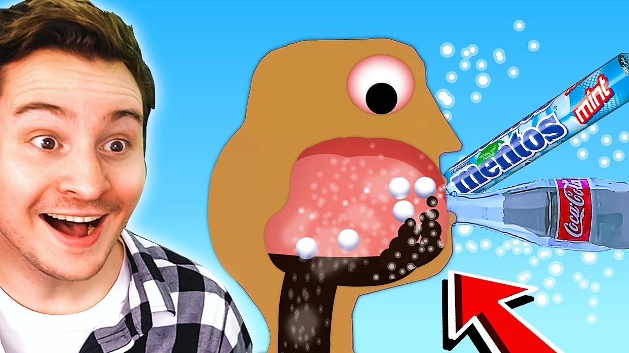 Algodoo | NE MÉLANGE PAS DE COCA COLA AVEC DES MENTOS