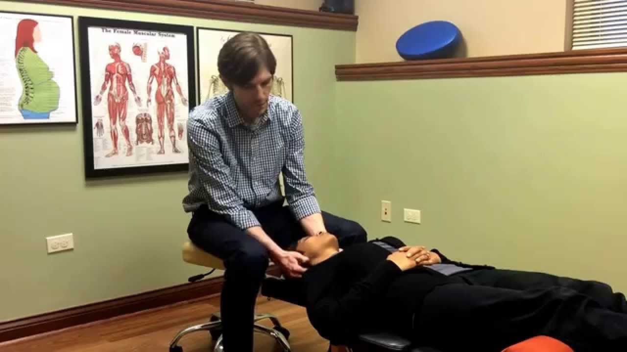 Neck pain chiropractic adjustment St Charles IL