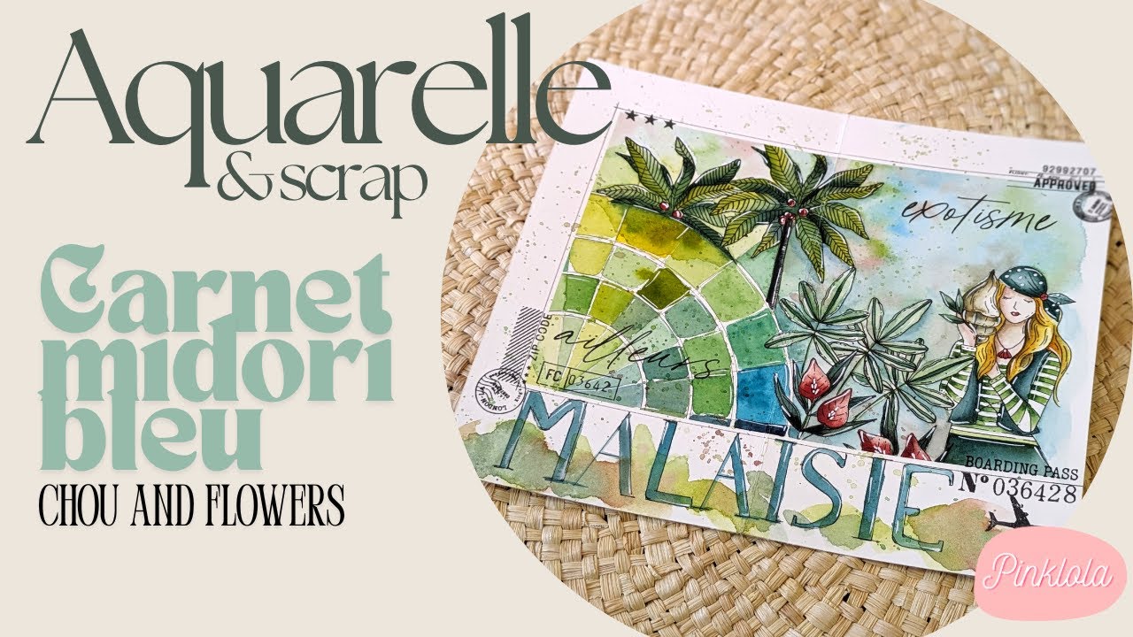 Carnet midori bleu
