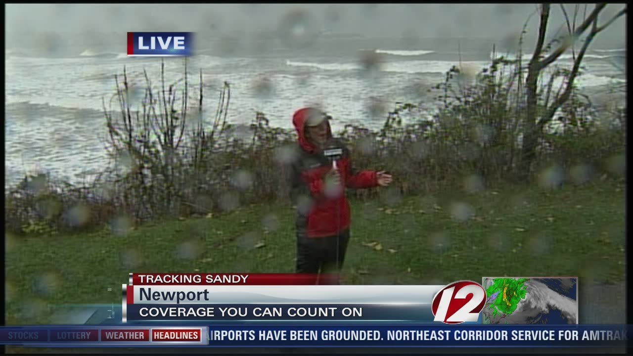 Aquidneck Island experiencing high surf