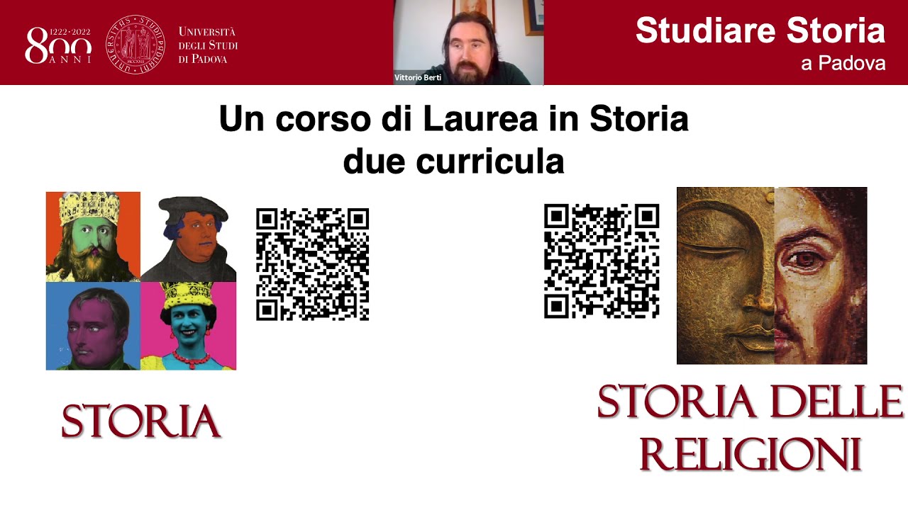Presentazione del Corso di Laurea Triennale in STORIA - Università degli Studi di Padova