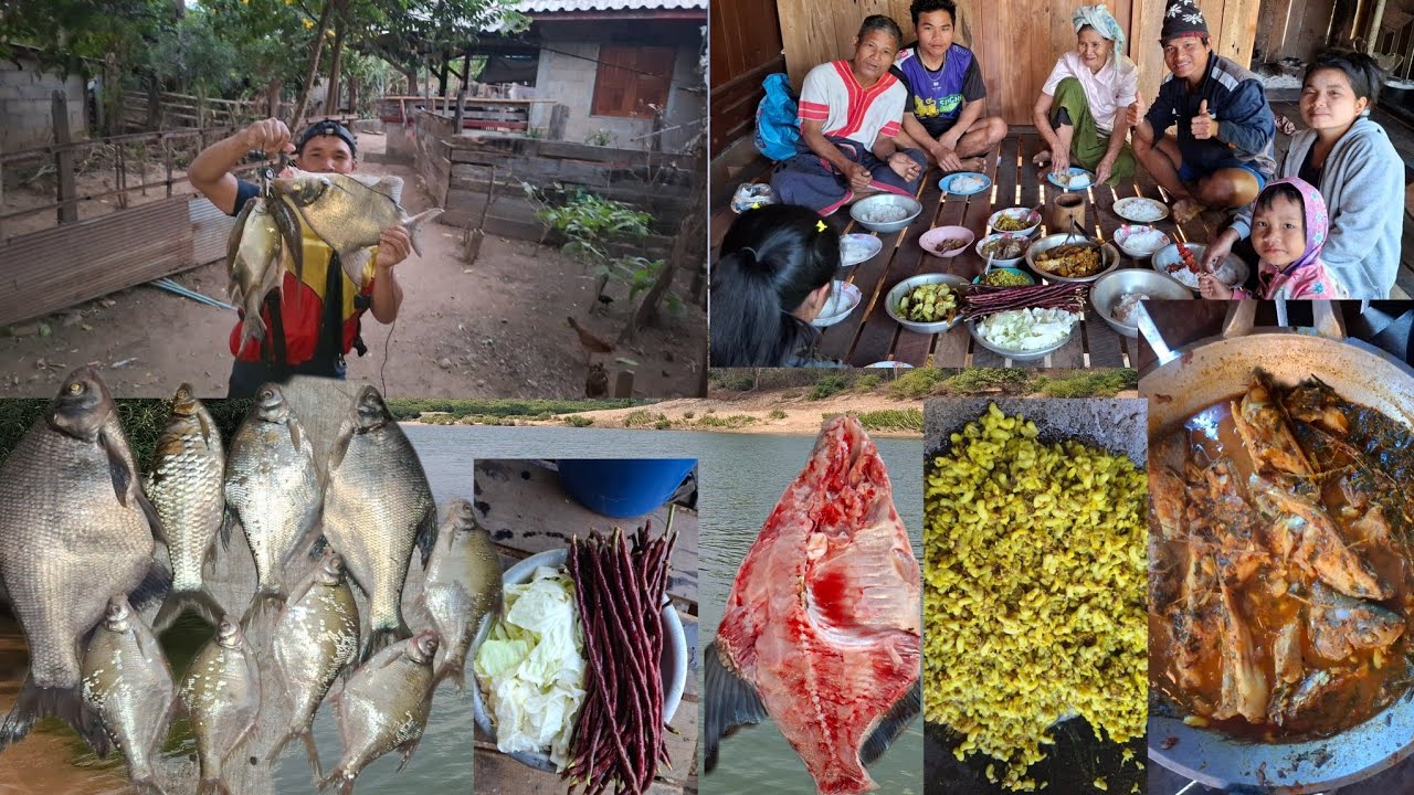 Go 🐟 fish 🐟 🐠caught a big fish န့ၢ်အီၣ်ညၣ်ဖးဒိၣ်
