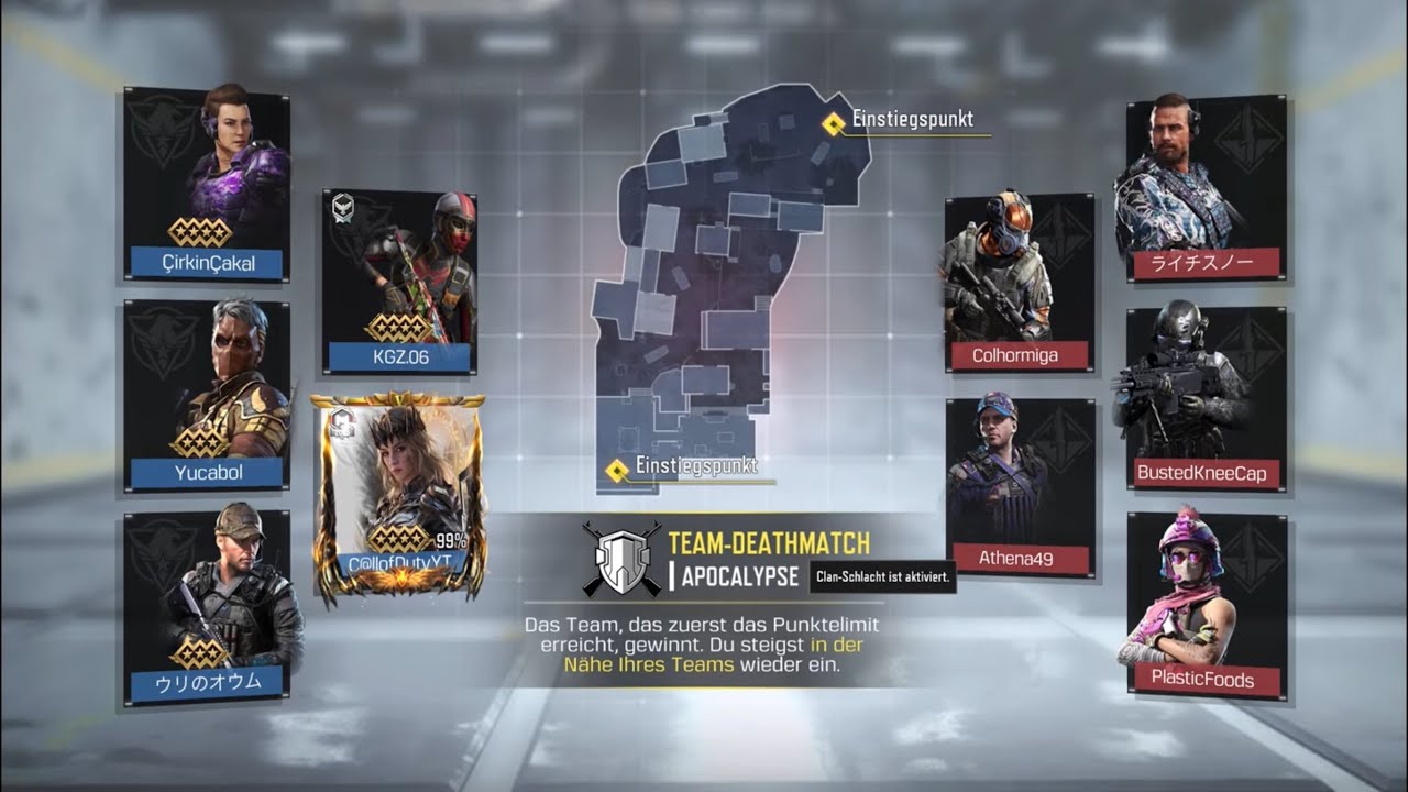 ✨💣✨Call of Duty mobile „Apocalypse“ Team Deathmatch, ✨🥇1st.✨💥LEGENDÄRY💥🌟 Season 6/🩸KN 44Warbreaker👊