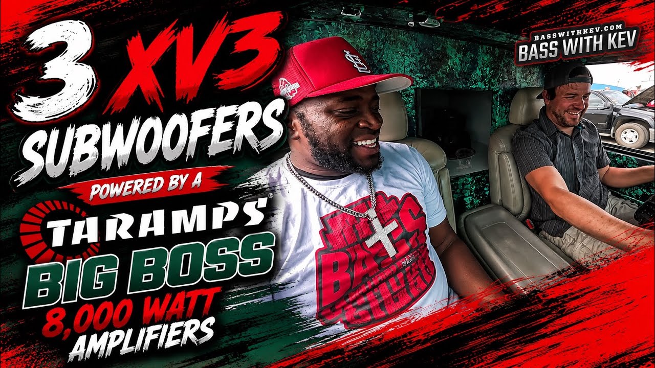 3 сабвуфера XV3 с усилителями TARAMPS BIG BOSS мощностью 8000 Вт