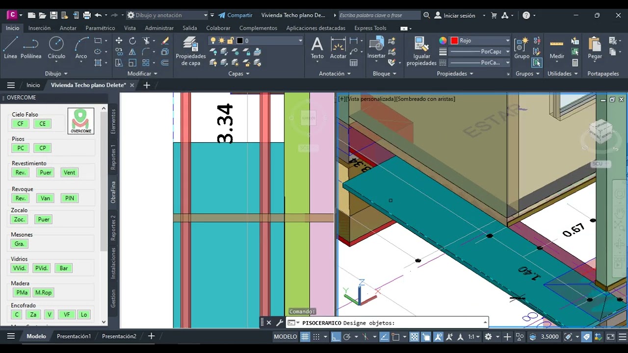 30 Contrapiso  Piso- Sistemas de cómputos automáticos en construcción con AutoCAD.