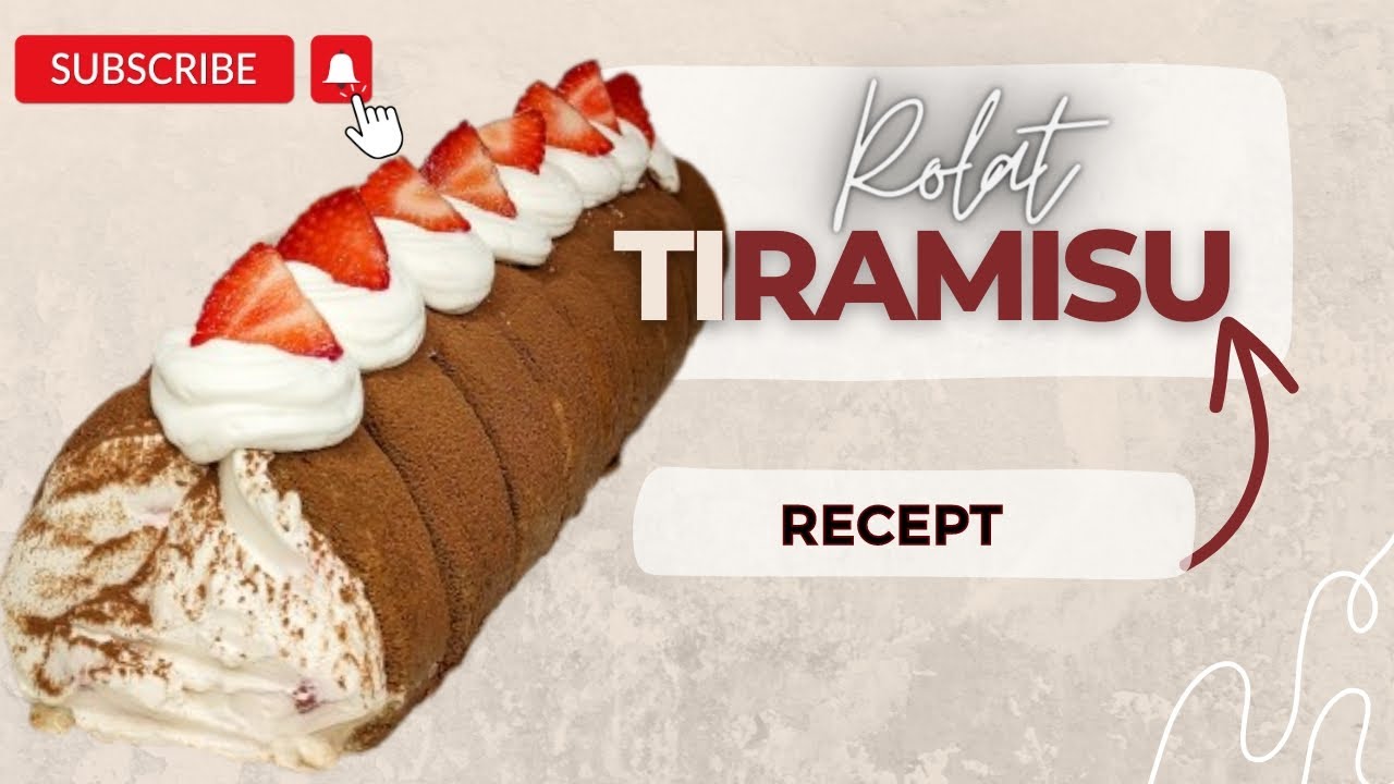 Sočan i kremast Tiramisu rolat od piškota, brza priprema