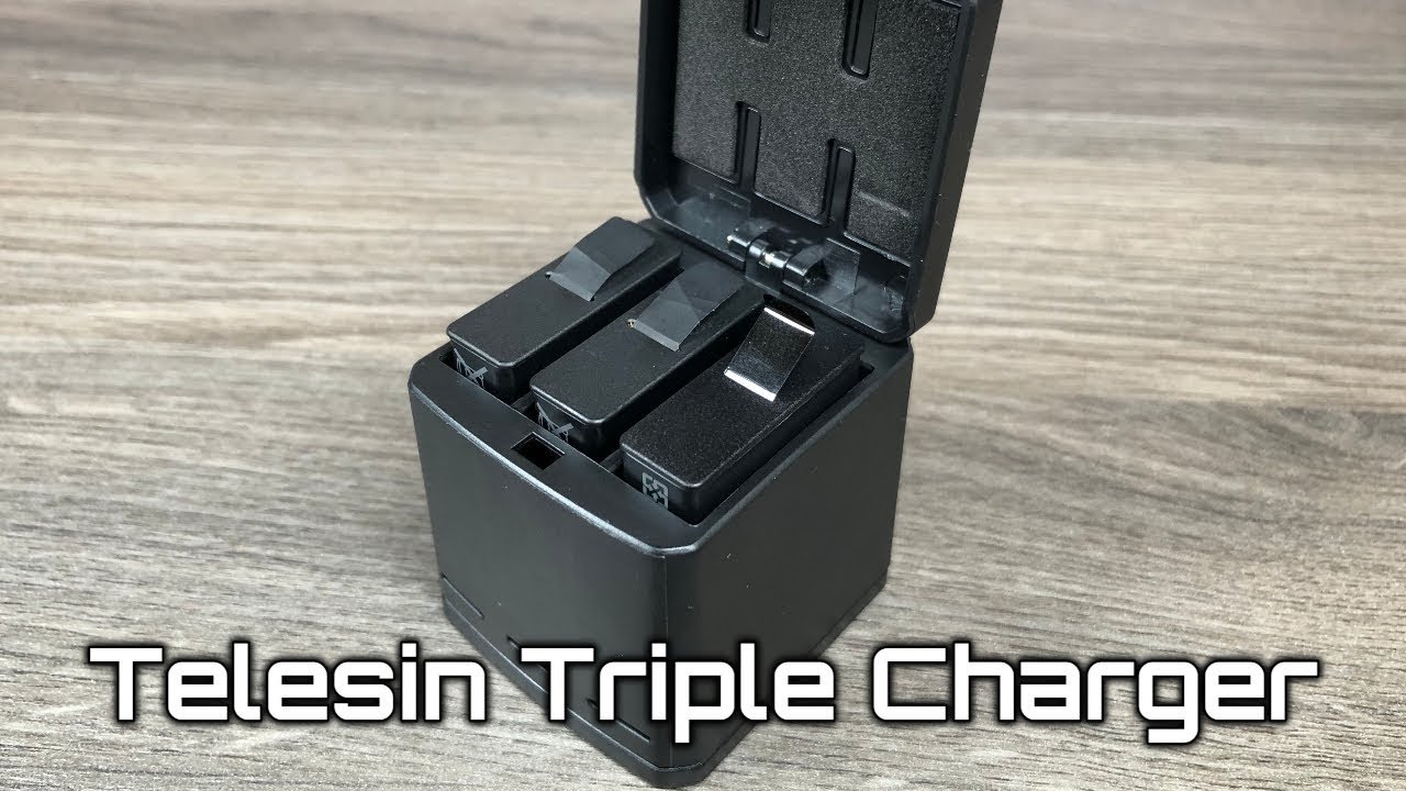 Telesin Triple Charger for GoPro Hero 5/6/7 Black