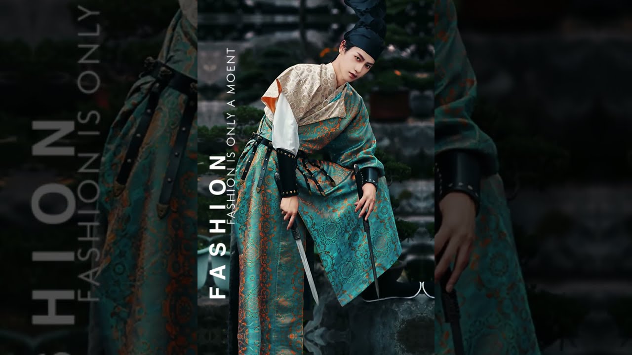 Tang Dynasty Men's hanfu Robe Junzi 