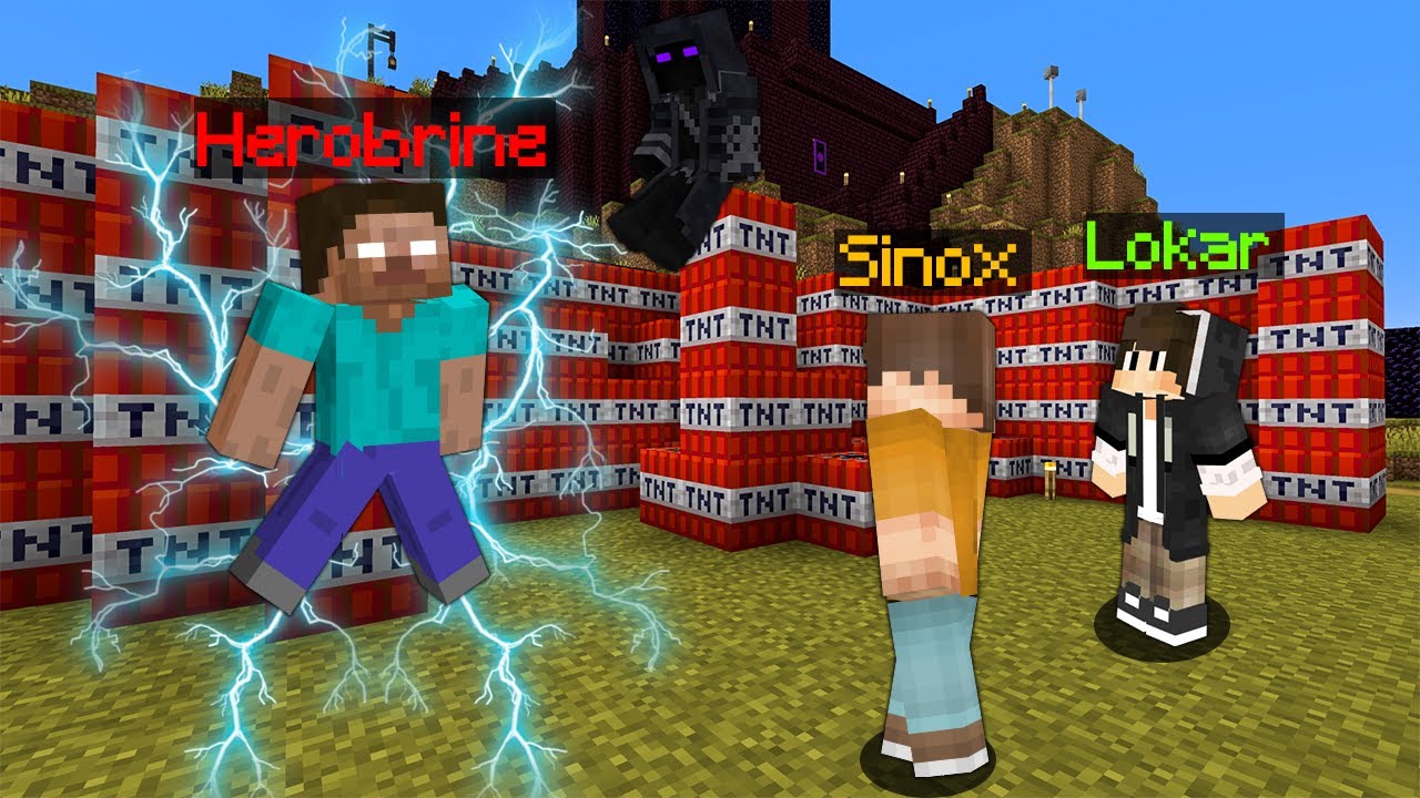 HEROBRINE ZAATAKOWAŁ NASZĄ WIOSKĘ w Minecraft!