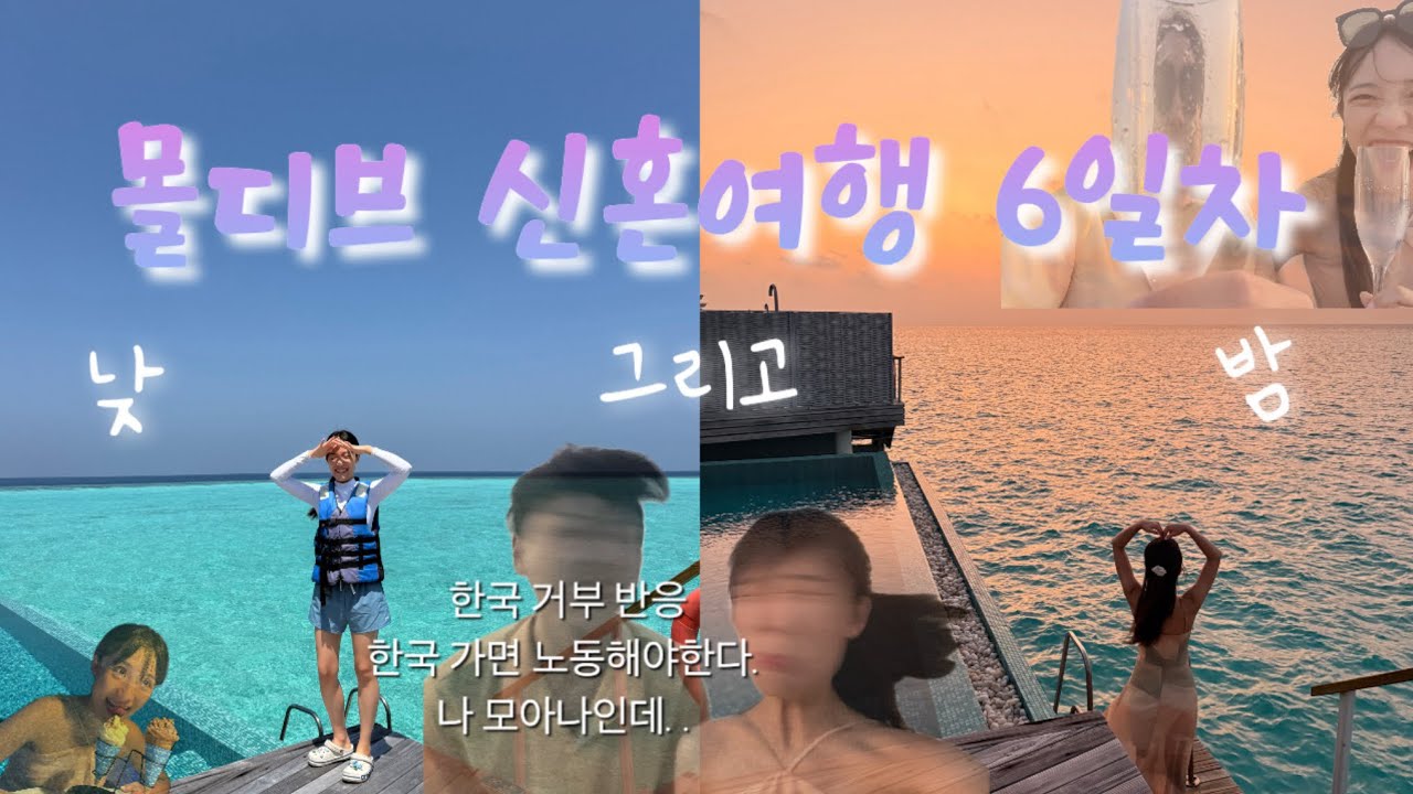 몰디브 신혼여행 ep.6 🚢/ #마푸시바루 #스노쿨링 #선셋크루즈 