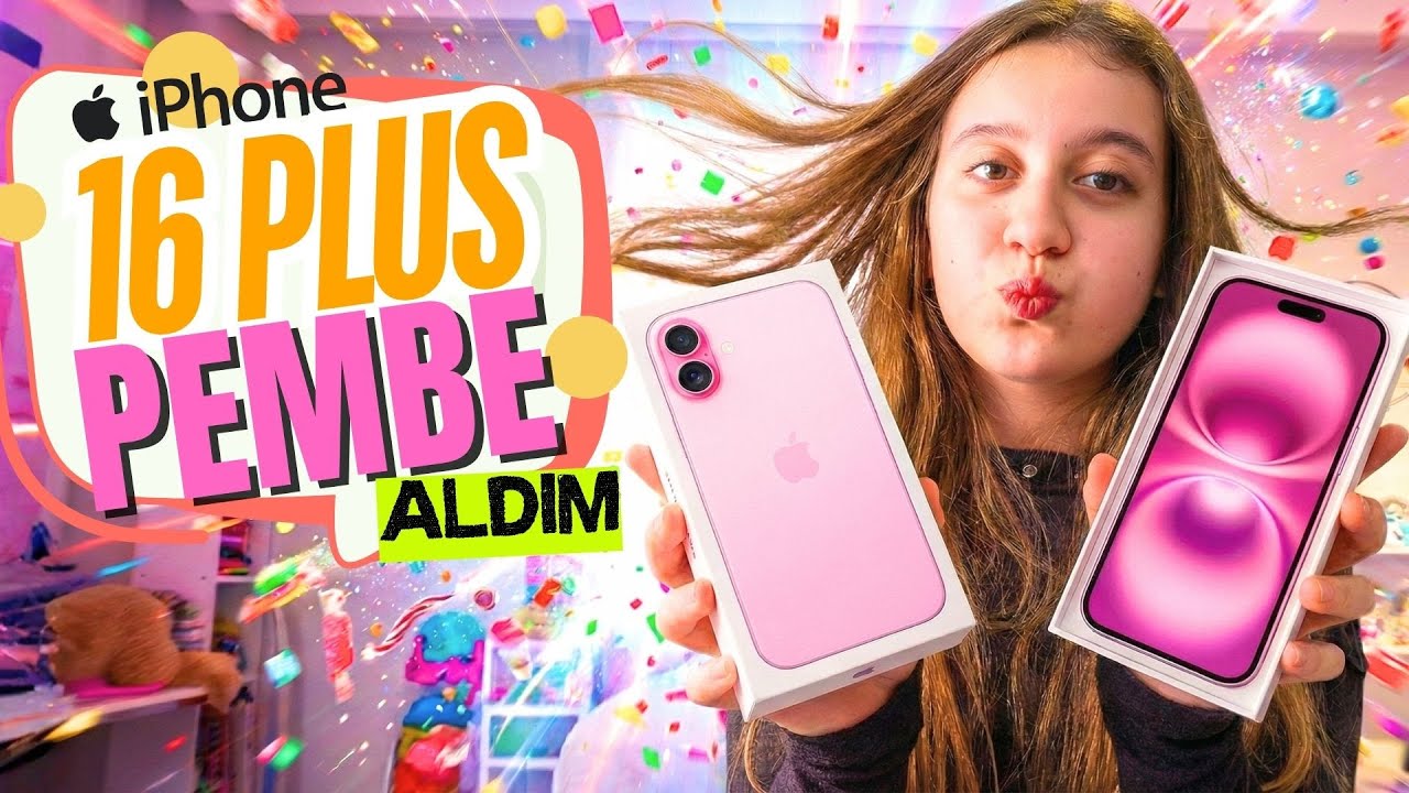 iPhone 16 Plus PEMBE! 💖 HAYALİMDEKİ TELEFON 🌸 (Kutu Açılışı) 