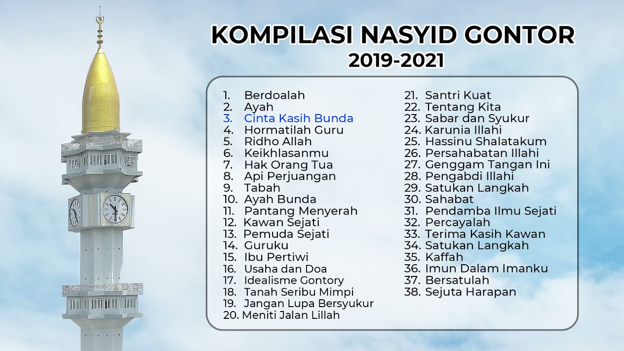 Kompilasi Nasyid Gontor 2019-2021