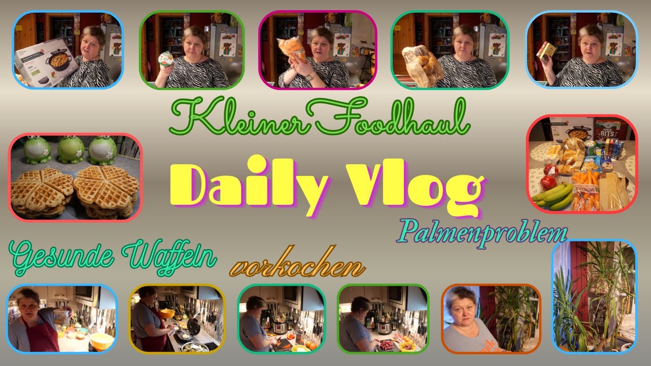 Daily Vlog / Haferflocken-Bananen-Kefirwaffeln / Mini-Lidl-Haul / Vorkochen / Palmenproblem /