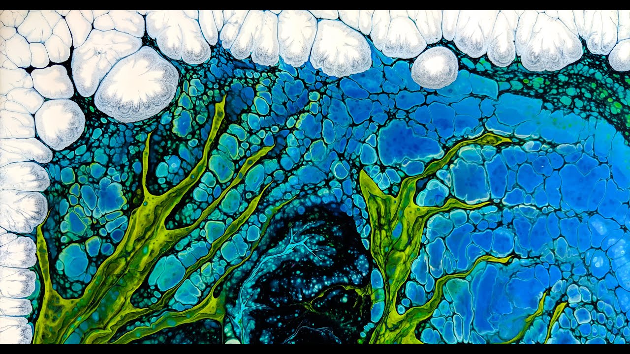 Oddly Satisfying Art --A Relaxing Acrylic Pour--