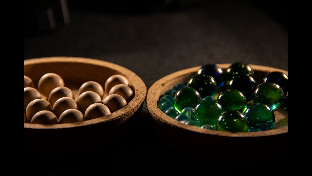 ASMR Satisfying Glass Marbles and Wooden bead Sounds (ASMR No Talking) 💤😴