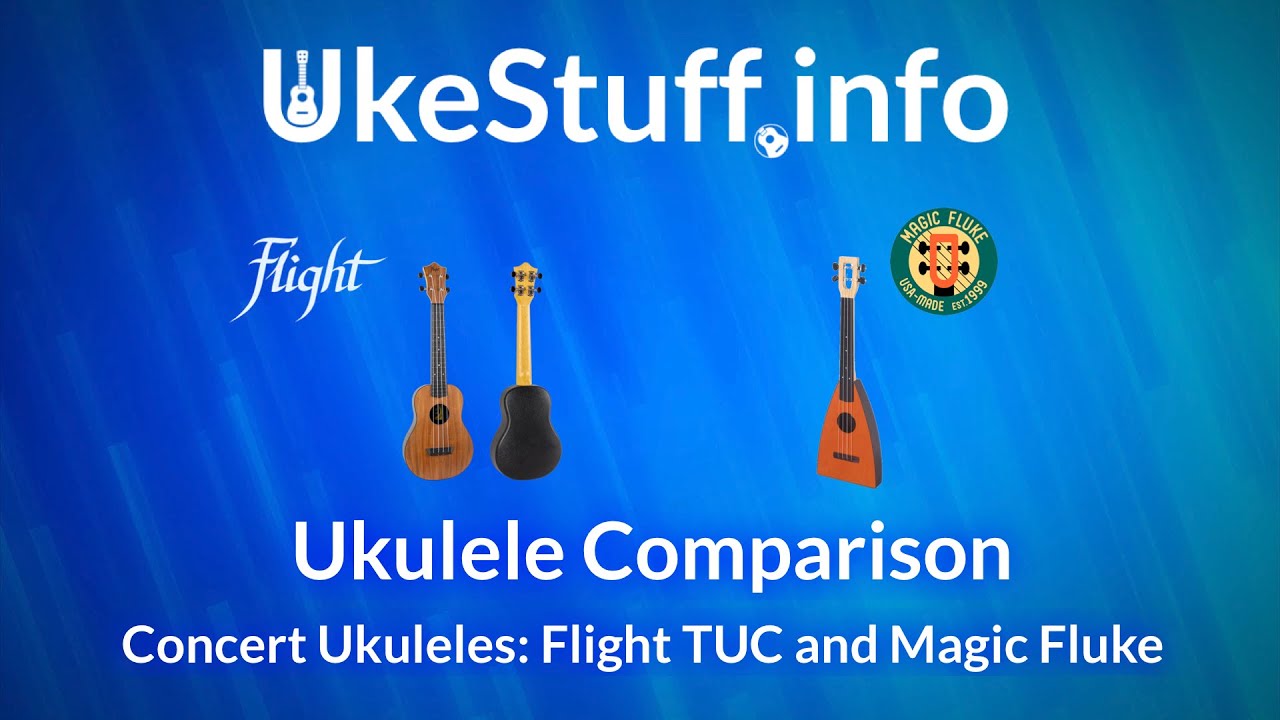 Сравнение укулеле: концертные укулеле — Flight TUC и Magic Fluke