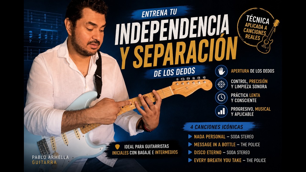 4 Canciones Para Desarrollar La Separación De Los Dedos En La Guitarra - Patreon