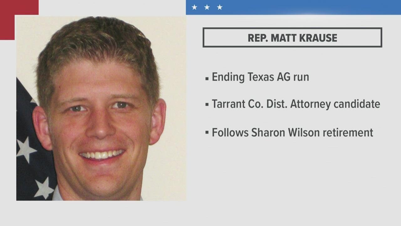 Rep. Matt Krause announces run for Tarrant County District Attorney