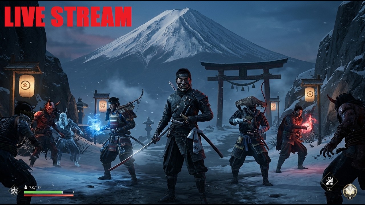 LIVE🔴【Ghost Of Yotei: LEGENDS】SHINOBI/WARRIOR - Rank up Stealth kills - Co-op or Solo Mission!⚔️🐺