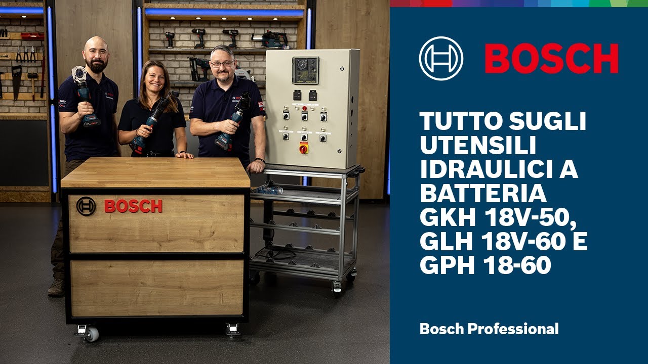 Tutto sugli utensili idraulici a batteria GKH 18V-50, GLH 18V-60 e GPH 18-60