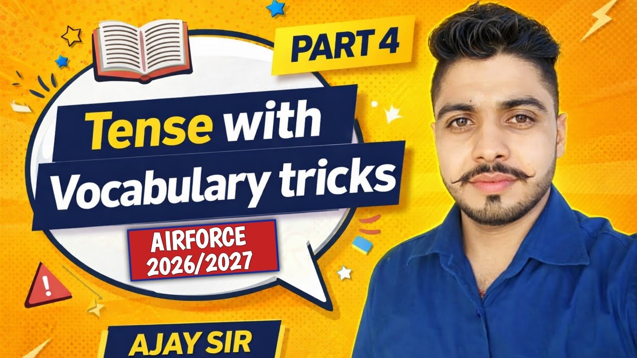 Tense with Vocabulary part 4 ll English grammer #tense #english #vocabulary #airforce #agniveer