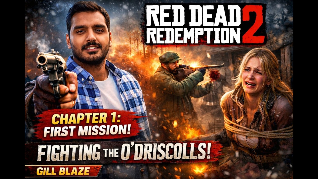Red Dead Redemption 2 Chapter 1 Gameplay | O’Driscoll Gang Fight & Woman Rescue | PUNJABI 