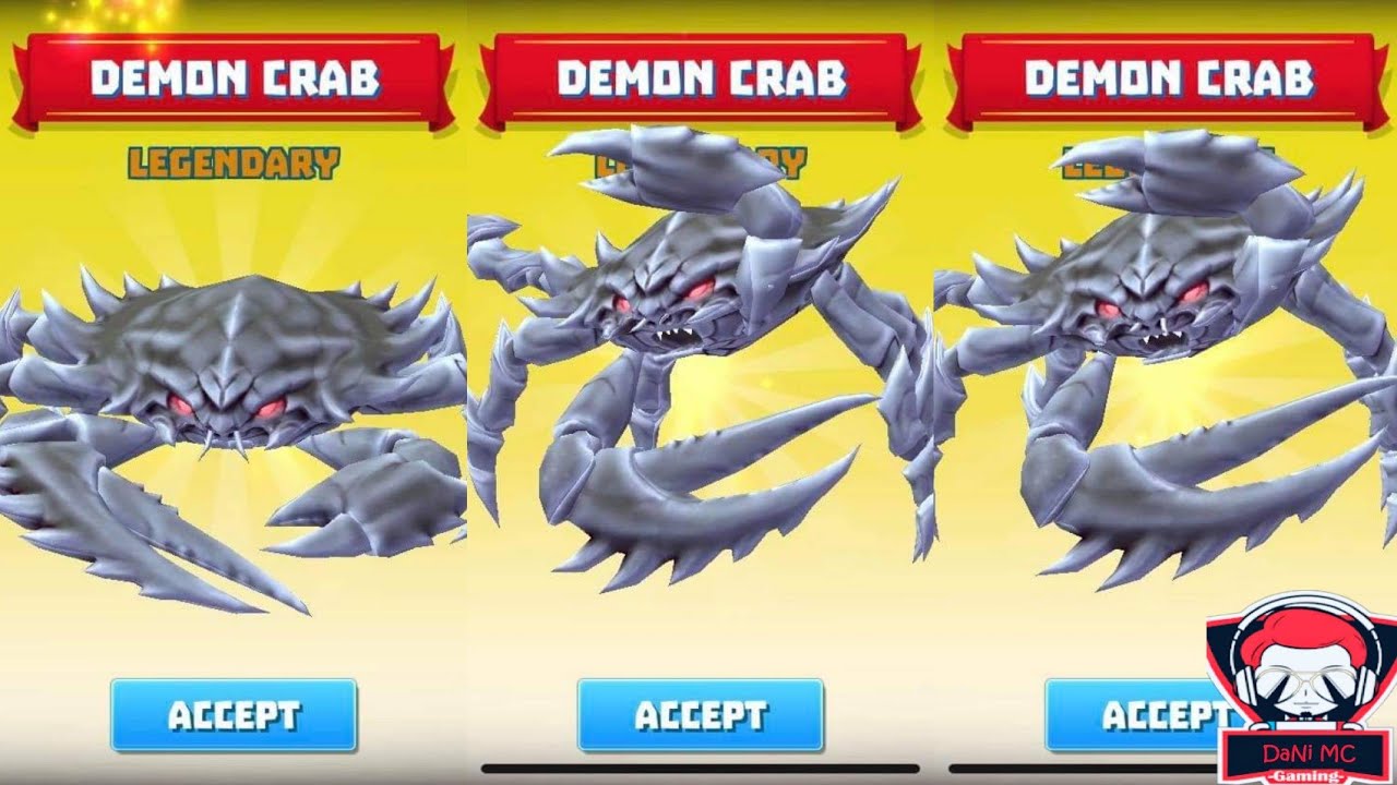 NEW DEMON CRAB UNLOCKED !! - King of Crabs DaNi MC Gaming
