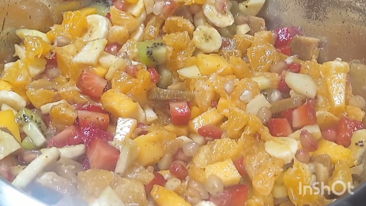Fruit Chaat/My Own Recipe/Quick &  Easy/Healthy/How to make/Recipe/English.