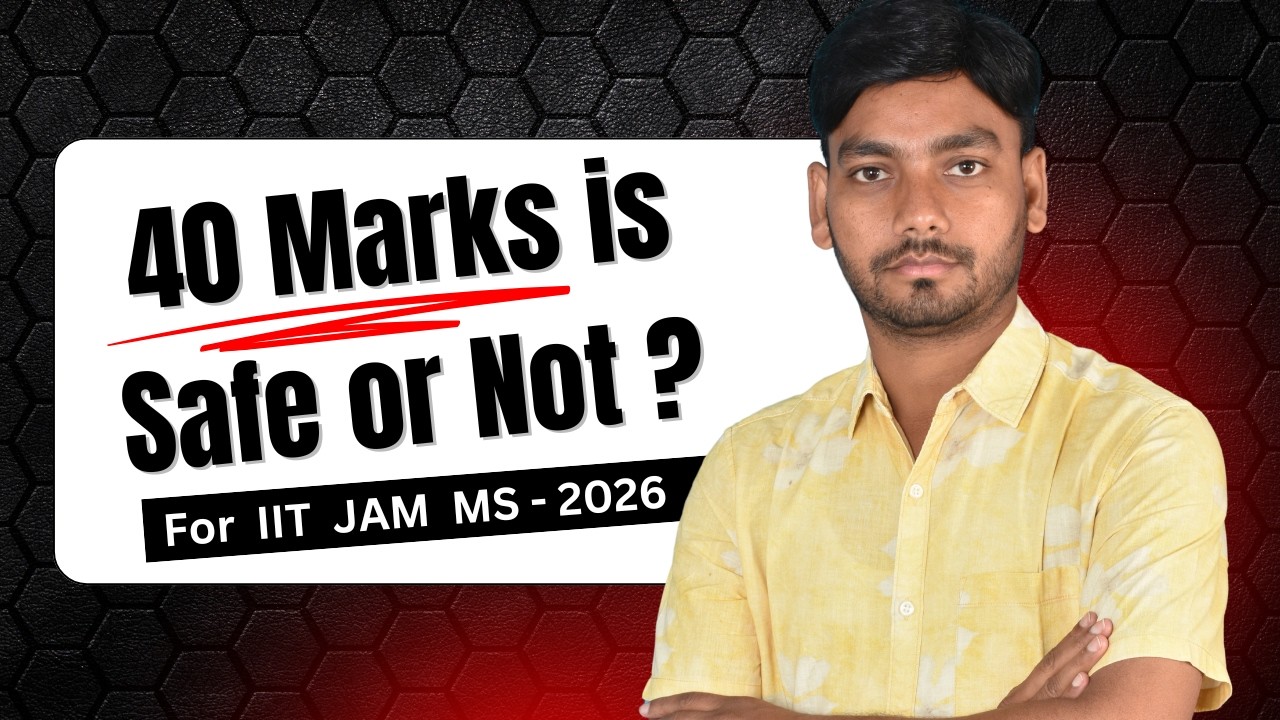 40 Marks safe ? How was M.Sc Economic in IITK?| IIT JAM MS 2026 | Number of Seats through JAM MS    