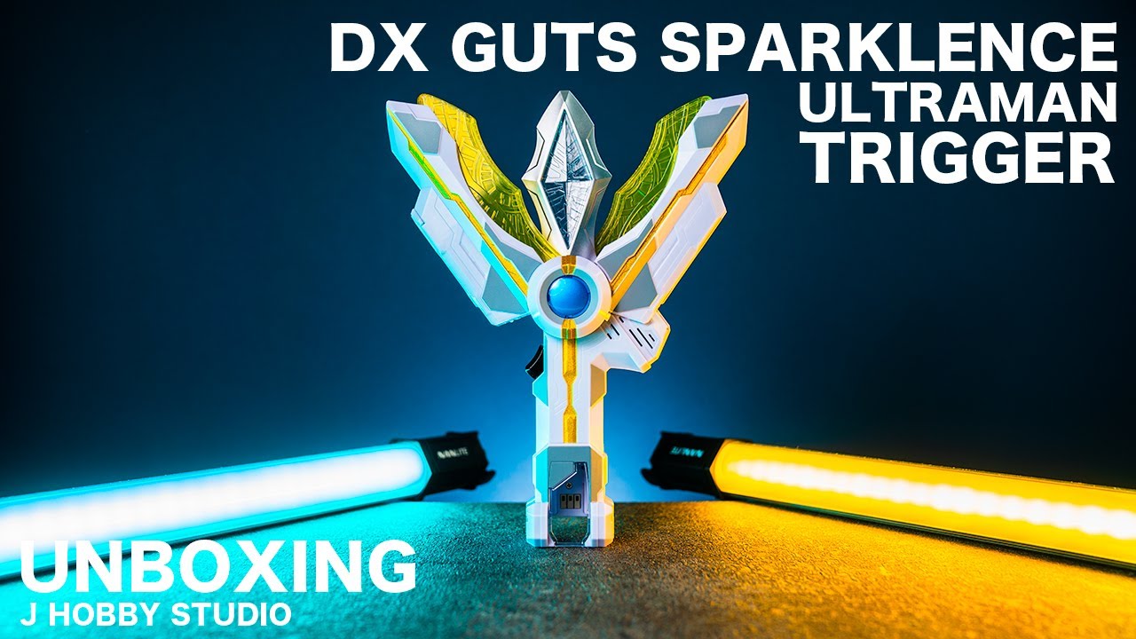 Ultraman Trigger DX GUTS Sparklence / Unboxing and Henshin Sound