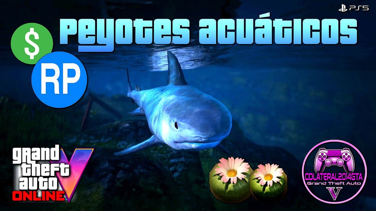 GTA Online. Ubicación todos los Peyotes acuáticos