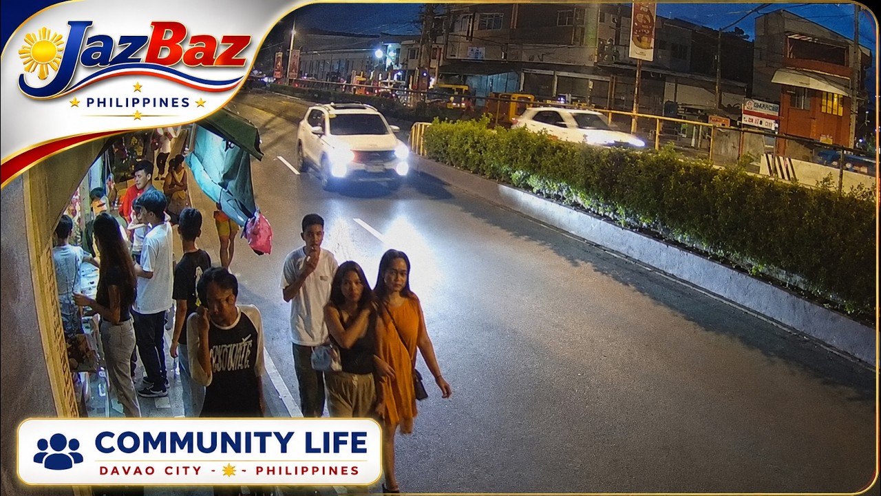 🔴 PHILIPPINES Live traffic camera, Leon Garcia Street, Agdao, Davao City #philippines