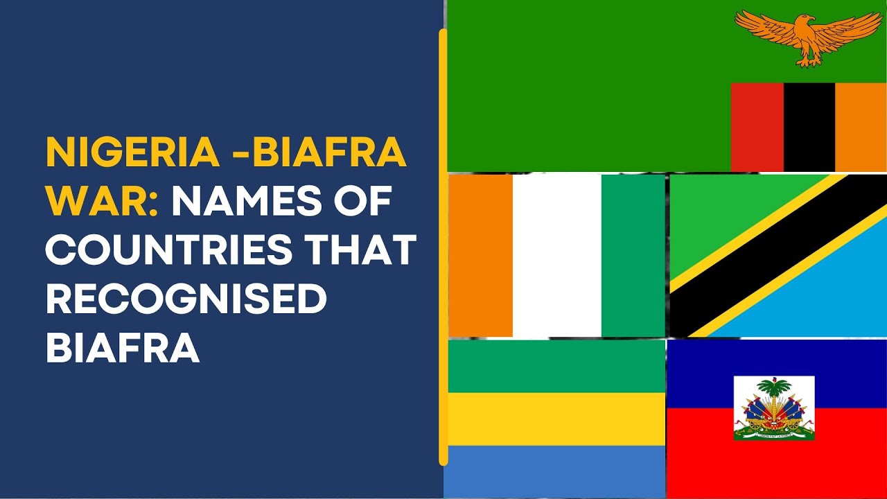 Nigeria – Biafra War: Names of Countries that Recognized Biafra