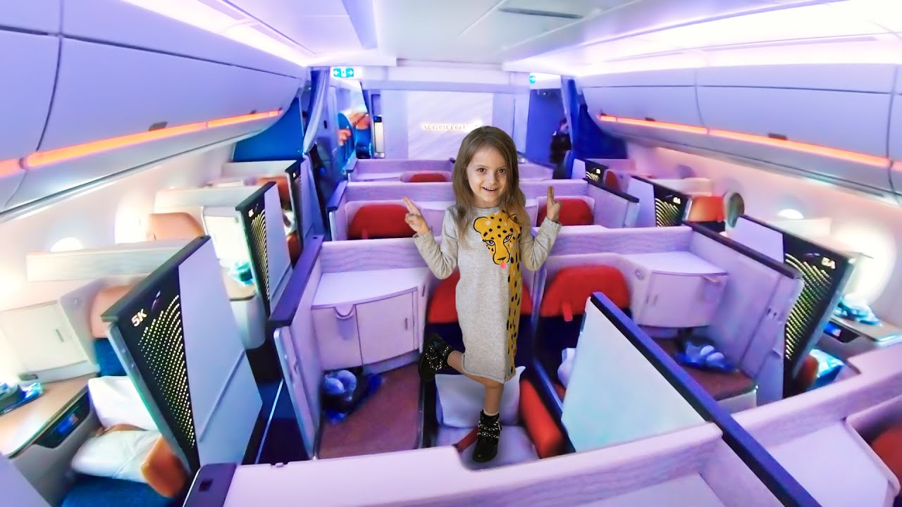 Первый полет Элис в Новом Бизнес классе Аэрофлота на A350