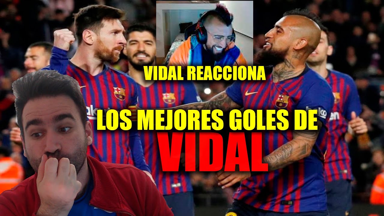 ESPAÑOL REACCIONA a ARTURO VIDAL REACCIONANDO a sus mejores GOLES