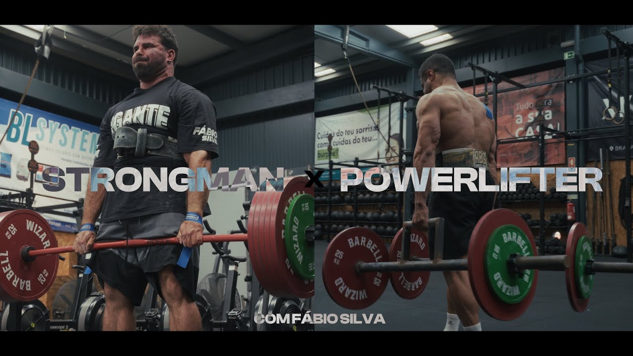 POWERLIFTER TREINA COM 3X HOMEM MAIS FORTE DE PORTUGAL | FABIO SILVA