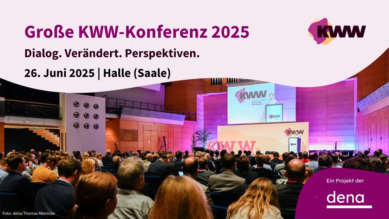 Live dabei &ndash; digital und deutschlandweit: Der Livestream der KWW-Konferenz 2025