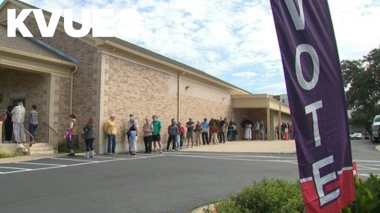 Long lines on first day of early voting in Texas