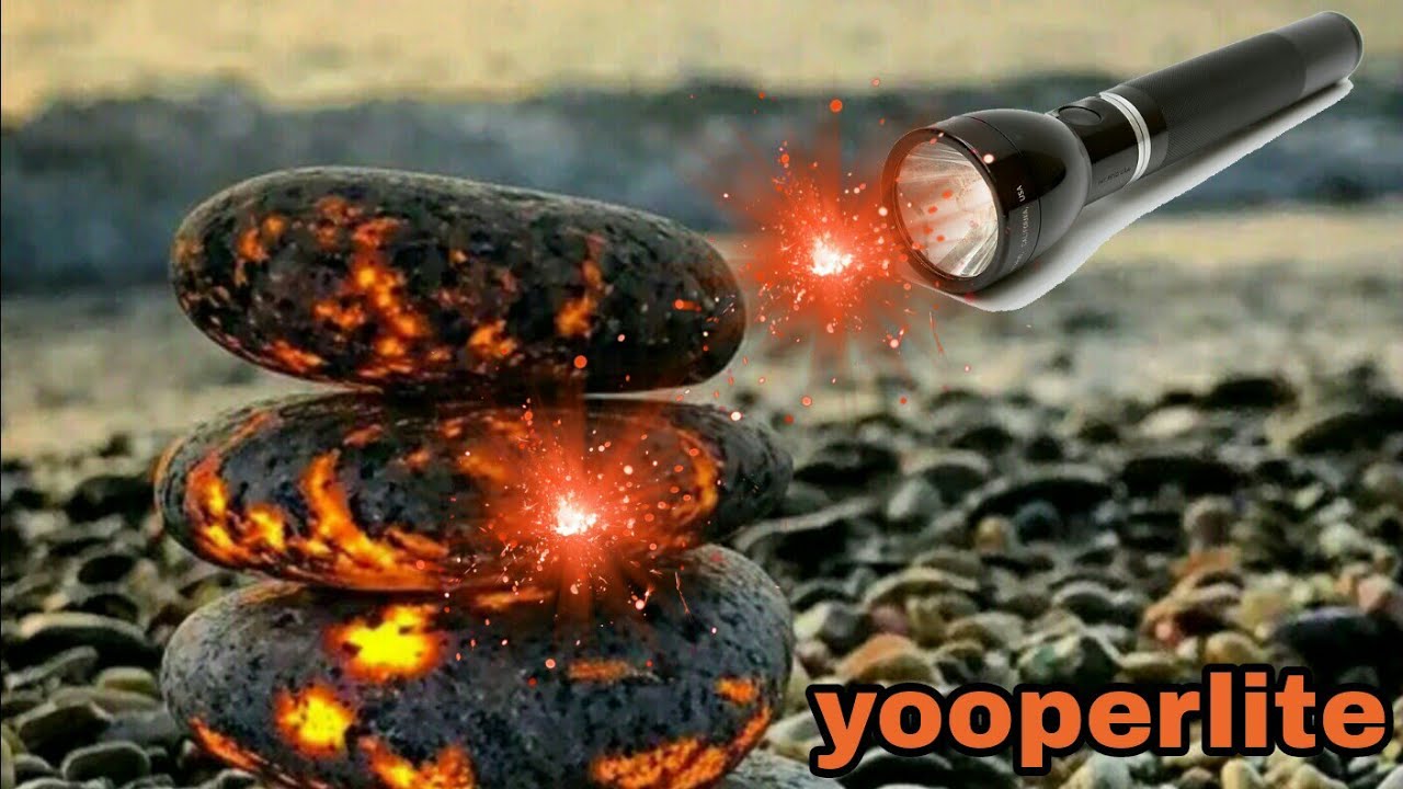 البحث على أحجار  yooperlite  لا ترى إلا بالأشعة فوق البنفسجية Research  yooperlite rock