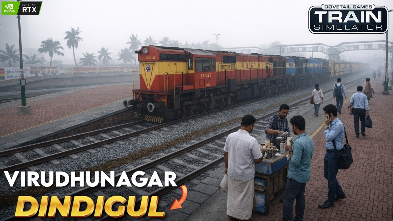16846 Sengottai – Erode Express 🚆 | UnReserved Train Journey 🔥 | Indian Train Simulator Tamil
