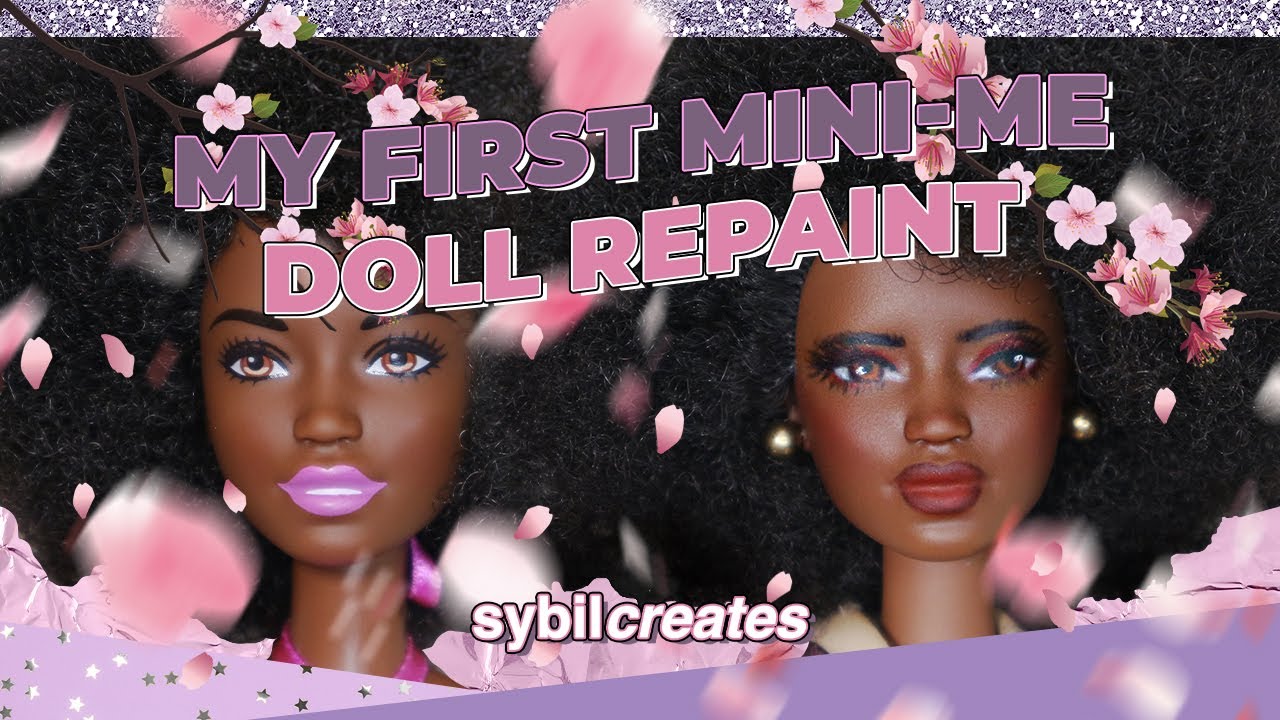 My First Mini-Me Doll Repaint - OOAK - Barbie | WATCH ME WORK