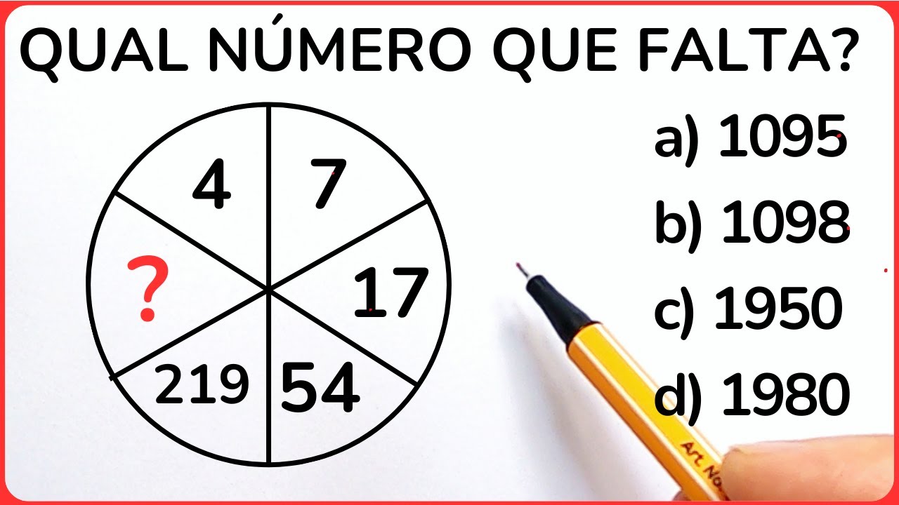 QUAL O NÚMERO QUE FALTA? Consegue resolver essa?