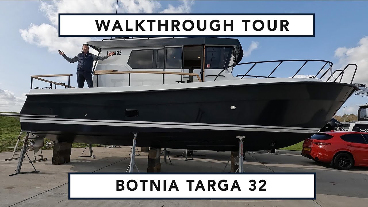 Обзорная экскурсия - Botnia Targa 32 2023 года - фантастический морской внедорожник в почти новом...
