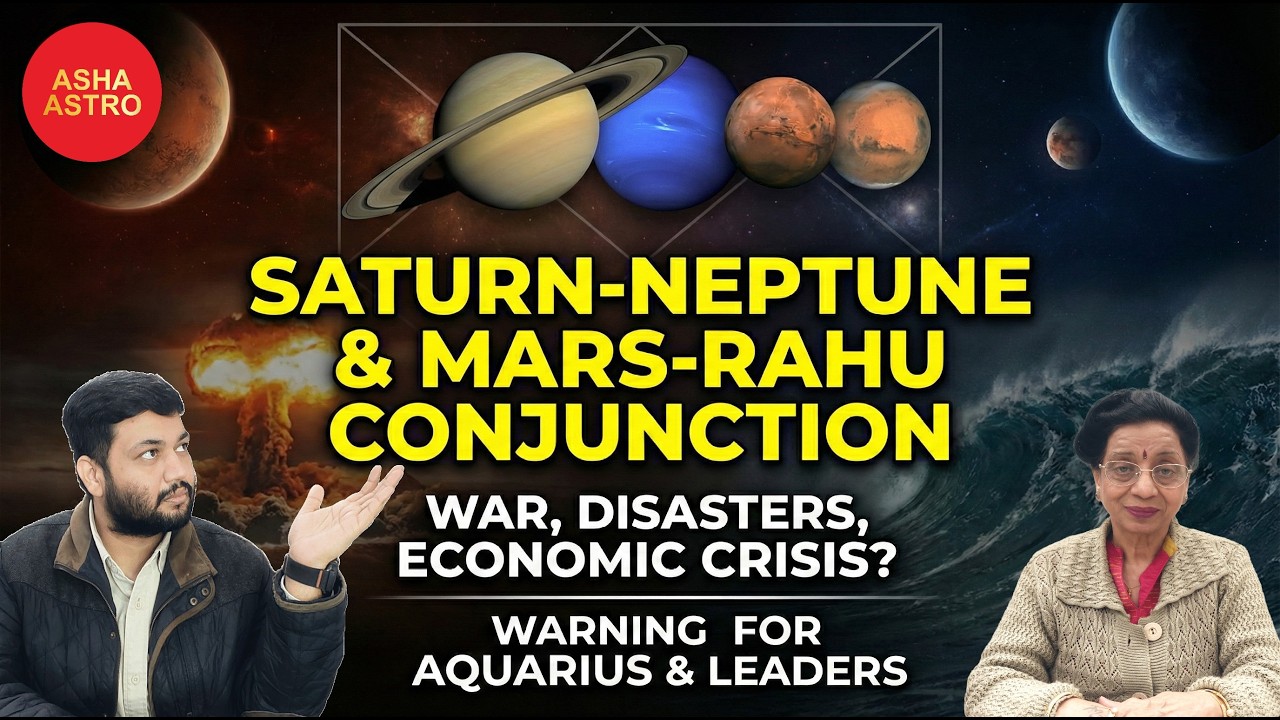Saturn-Neptune Conjunction 2026: Tsunami, War & Market Crash? 🌊📉