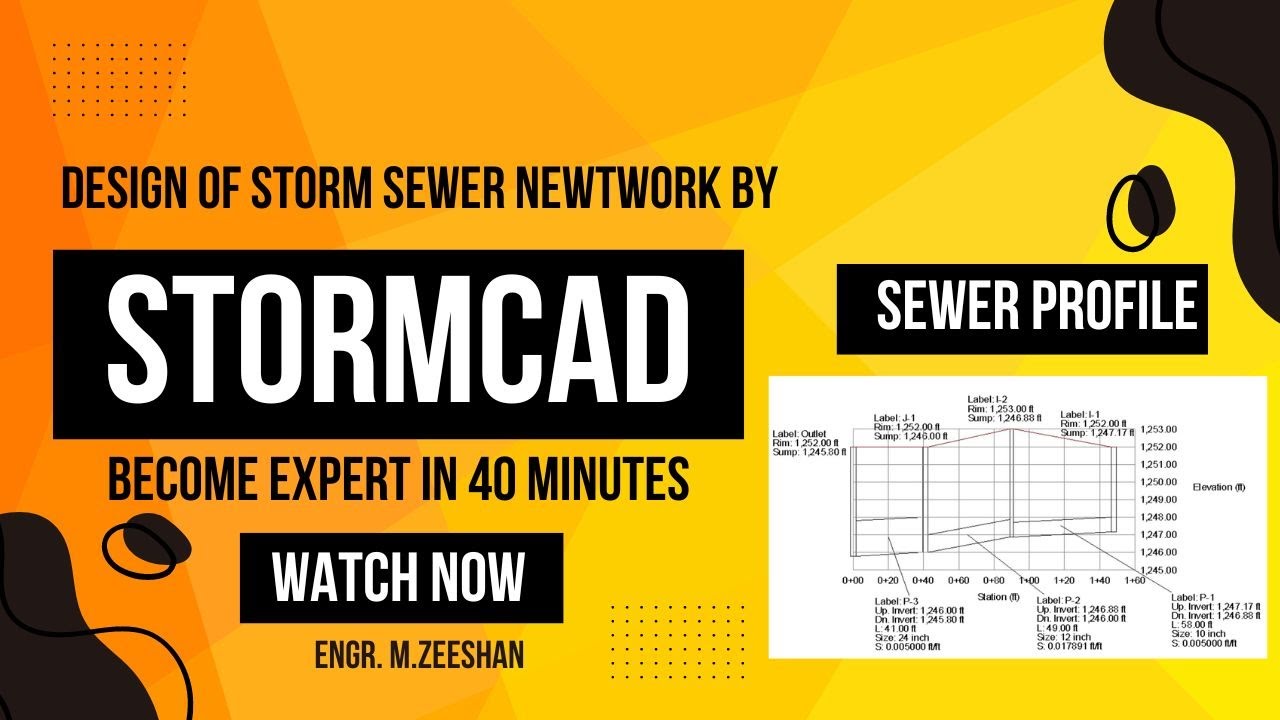 StormCAD Tutorial: Designing a Storm Sewer Network (Step-by-Step Guide)
