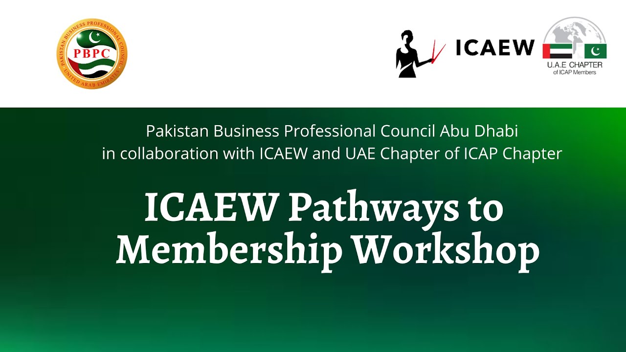 ICAEW Pathways to Membership Workshop