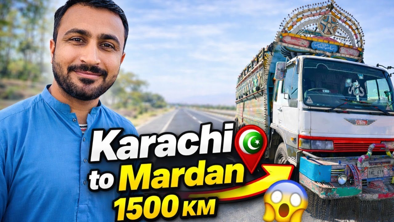 Karachi to Mardan 😲 | Real Pakistani Travel Vlog |DeRe WaLL MunDa