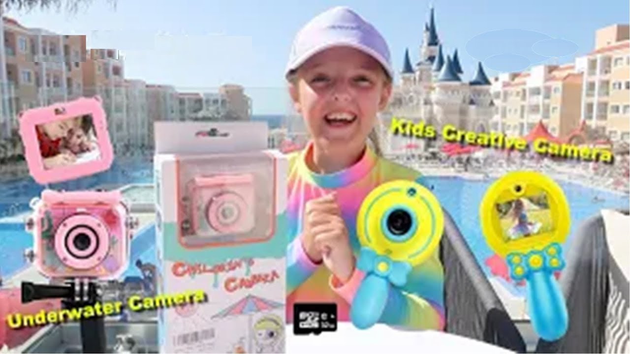 KIDS WATERPROOF CAMERA AND SELFIE CAMERA HOLIDAY FUN