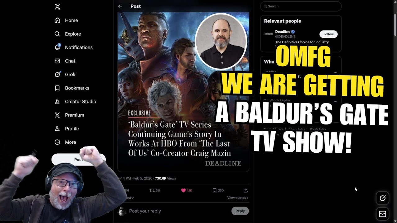 OMFG A BALDUR'S GATE TV SERIES IS COMING!