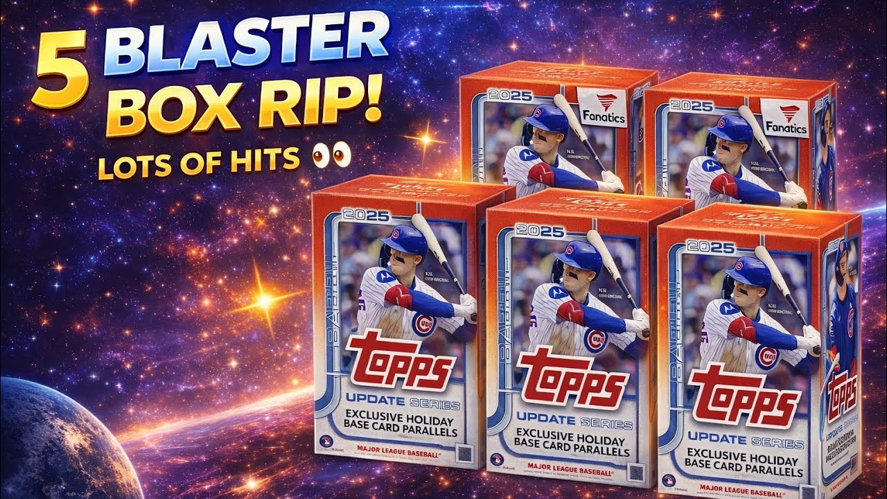 5 Blaster Box Rip 🔥 2025 Topps Update | LOTS of Great Hits!